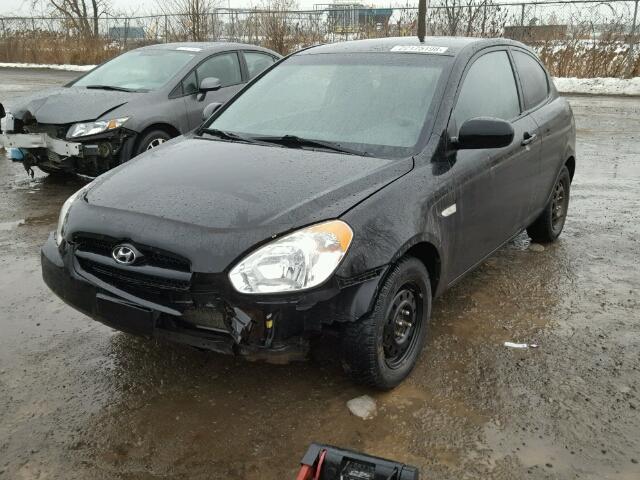 KMHCN3BC5AU183182 - 2010 HYUNDAI ACCENT SE BLACK photo 2