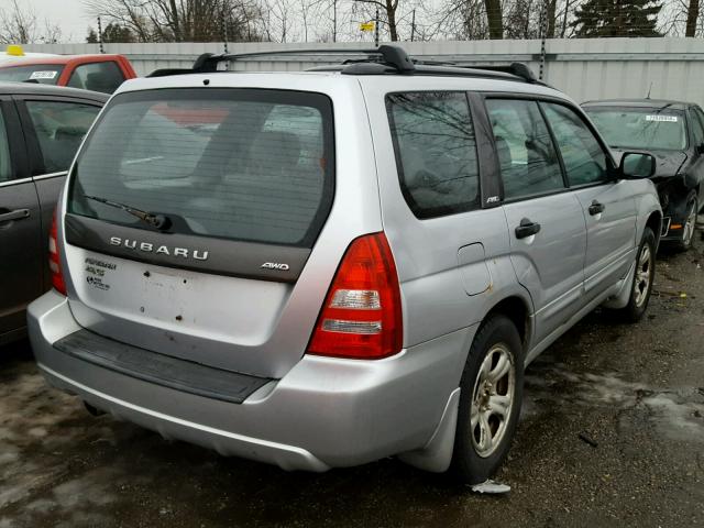 JF1SG65683H735180 - 2003 SUBARU FORESTER 2 SILVER photo 4