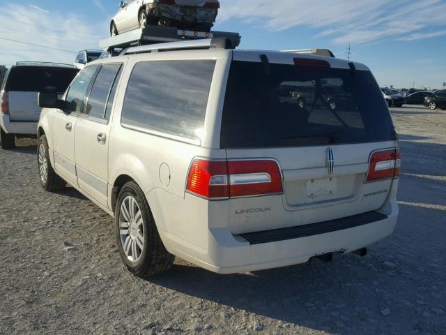 5LMFL28567LJ14437 - 2007 LINCOLN NAVIGATOR WHITE photo 3