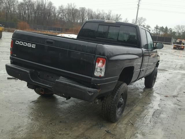 1B7KF23Z61J548223 - 2001 DODGE RAM 2500 BLACK photo 4