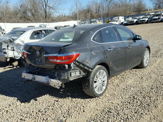 1G4PP5SK9E4170598 - 2014 BUICK VERANO GRAY photo 4