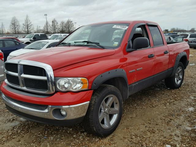 1D7HU18D14S570027 - 2004 DODGE RAM 1500 S RED photo 2