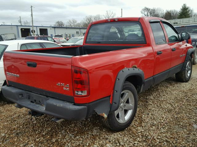 1D7HU18D14S570027 - 2004 DODGE RAM 1500 S RED photo 4