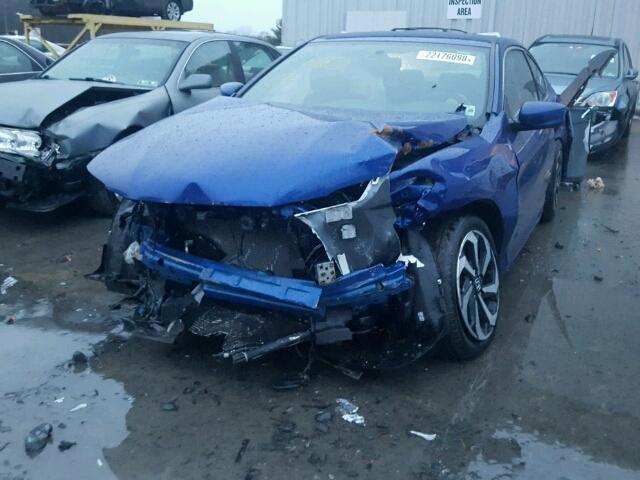 1HGCT1B34GA004351 - 2016 HONDA ACCORD LX- BLUE photo 2