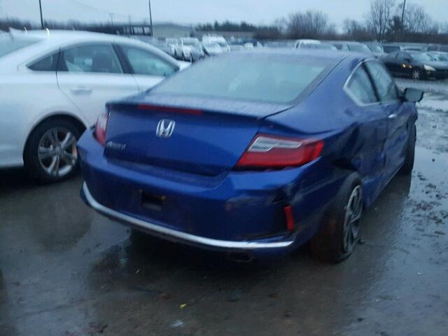 1HGCT1B34GA004351 - 2016 HONDA ACCORD LX- BLUE photo 4