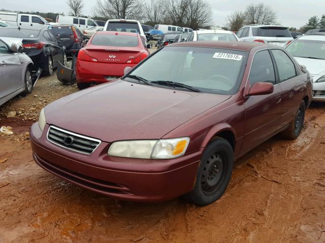 4T1BG22K71U777246 - 2001 TOYOTA CAMRY CE MAROON photo 2