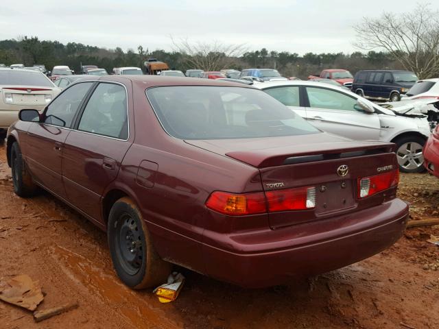 4T1BG22K71U777246 - 2001 TOYOTA CAMRY CE MAROON photo 3