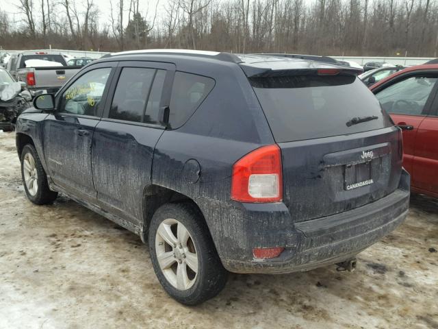 1C4NJCBB3CD639621 - 2012 JEEP COMPASS SP BLUE photo 3