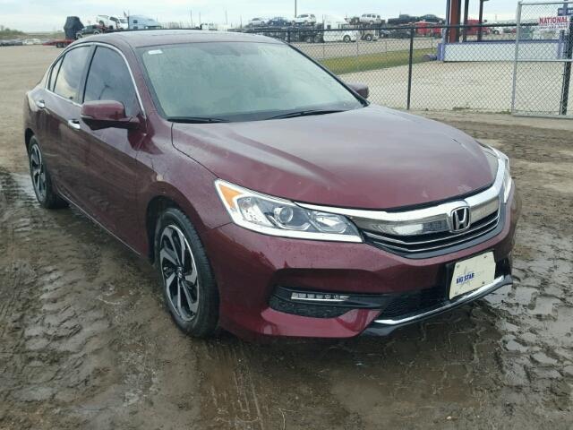 1HGCR2F88HA159903 - 2017 HONDA ACCORD EXL MAROON photo 1