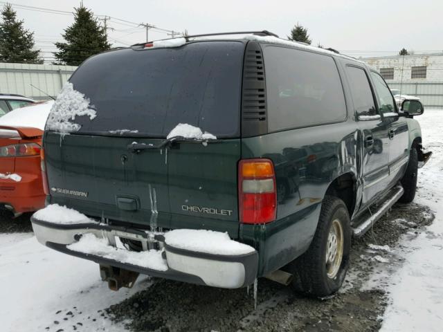 1GNFK16Z52J175980 - 2002 CHEVROLET SUBURBAN K GREEN photo 4