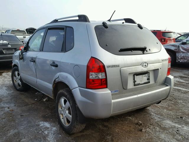 KM8JM12BX7U542640 - 2007 HYUNDAI TUCSON GLS SILVER photo 3