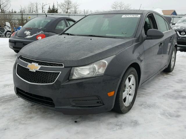 1G1PC5SB5E7476138 - 2014 CHEVROLET CRUZE LT BLACK photo 2