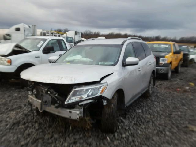 5N1AR2MN7FC620083 - 2015 NISSAN PATHFINDER SILVER photo 2