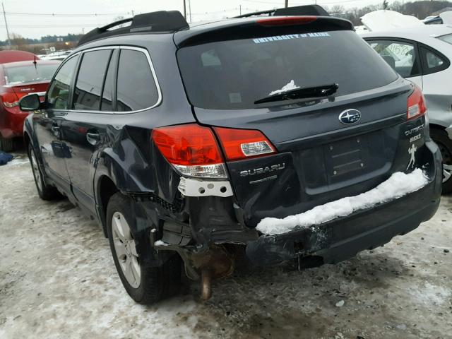 4S4BRBCC0B3422394 - 2011 SUBARU OUTBACK 2. BLUE photo 3