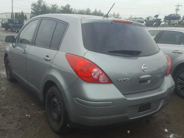 3N1BC1CPXAL412769 - 2010 NISSAN VERSA S GRAY photo 3