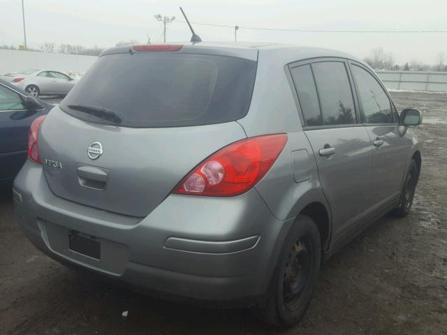 3N1BC1CPXAL412769 - 2010 NISSAN VERSA S GRAY photo 4