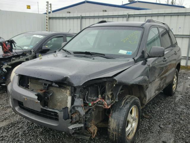 KNDJF724077417857 - 2007 KIA SPORTAGE L BLACK photo 2