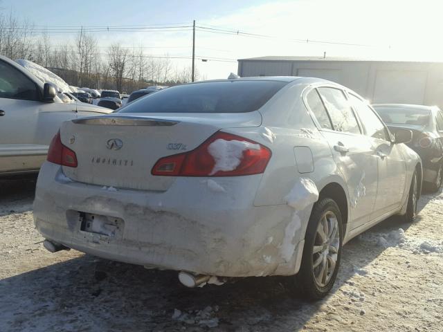 JNKCV61F89M052968 - 2009 INFINITI G37 WHITE photo 4