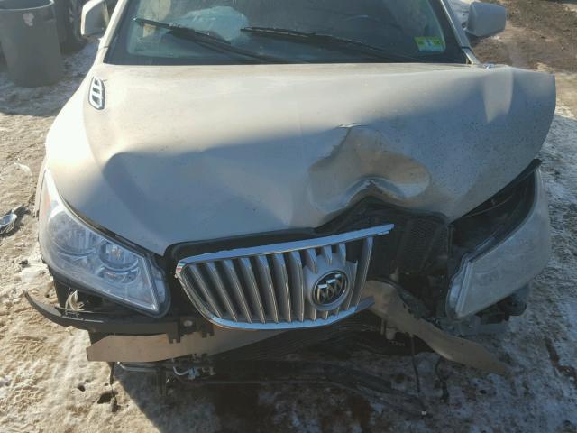 1G4GC5ED4BF145634 - 2011 BUICK LACROSSE C BEIGE photo 7