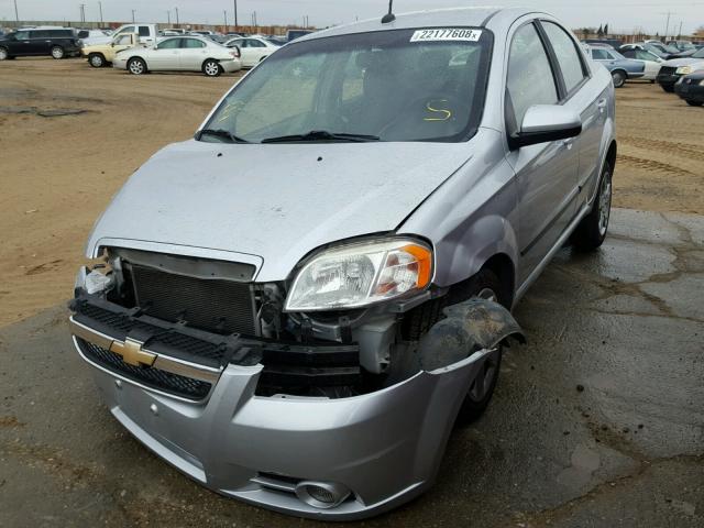 KL1TG5DE1BB263088 - 2011 CHEVROLET AVEO LT SILVER photo 2