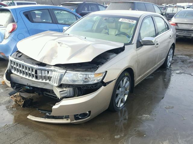 3LNHM26T27R651768 - 2007 LINCOLN MKZ TAN photo 2