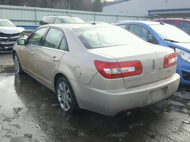 3LNHM26T27R651768 - 2007 LINCOLN MKZ TAN photo 3