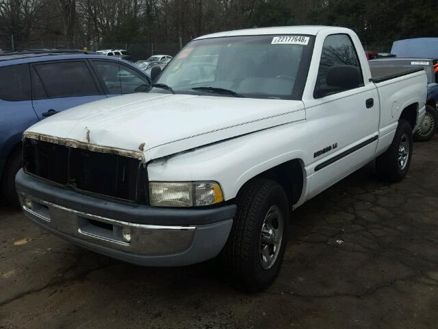 1B7HC16ZX1S203182 - 2001 DODGE RAM 1500 WHITE photo 2