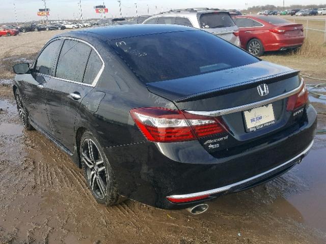 1HGCR2F62HA160902 - 2017 HONDA ACCORD SPO BLACK photo 3