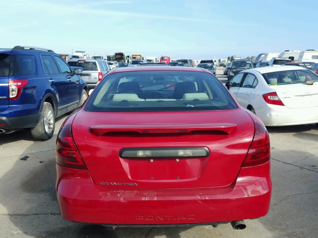 2G2WP552871217439 - 2007 PONTIAC GRAND PRIX RED photo 10