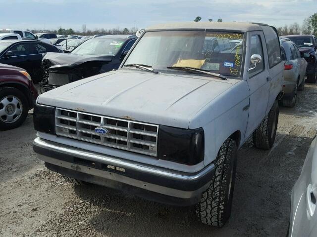 1FMCU12T4KUB28098 - 1989 FORD BRONCO II GRAY photo 2