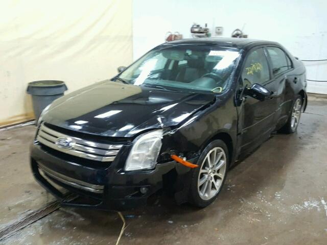 3FAHP07Z58R129713 - 2008 FORD FUSION SE BLACK photo 2