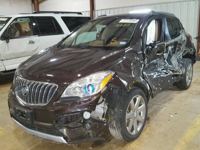 KL4CJCSB8GB536682 - 2016 BUICK ENCORE BROWN photo 2