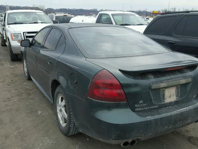 2G2WS542X41259400 - 2004 PONTIAC GRAND PRIX Yaşıl foto 3