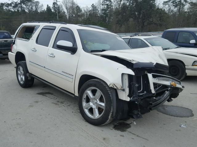 1GNSCKE06DR172059 - 2013 CHEVROLET SUBURBAN C WHITE photo 1