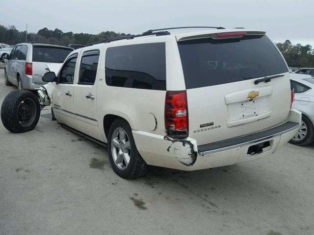 1GNSCKE06DR172059 - 2013 CHEVROLET SUBURBAN C WHITE photo 3