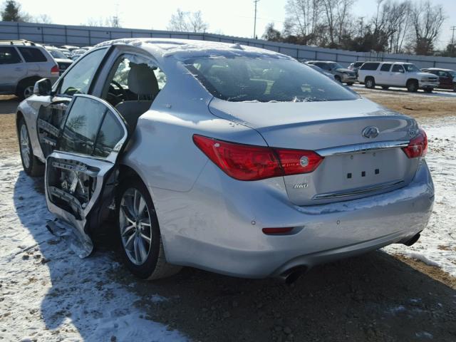 JN1EV7AR0GM341725 - 2016 INFINITI Q50 PREMIU SILVER photo 3