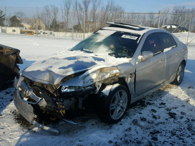 19UUA66297A006587 - 2007 ACURA TL SILVER photo 2