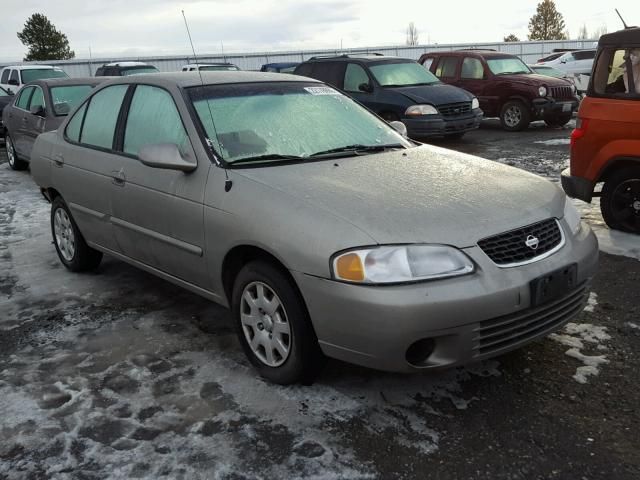 3N1CB51DX2L622507 - 2002 NISSAN SENTRA XE BEIGE photo 1