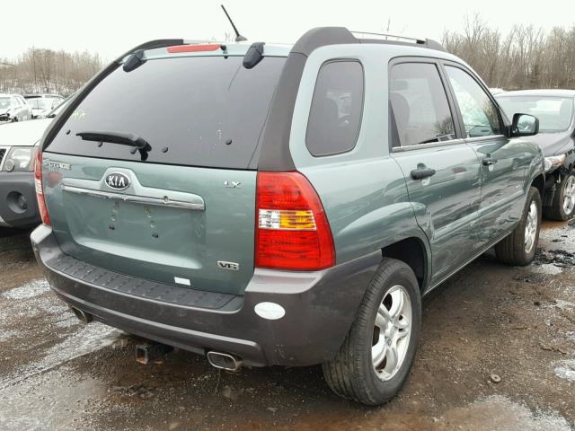 KNDJE723077320247 - 2007 KIA SPORTAGE E GREEN photo 4