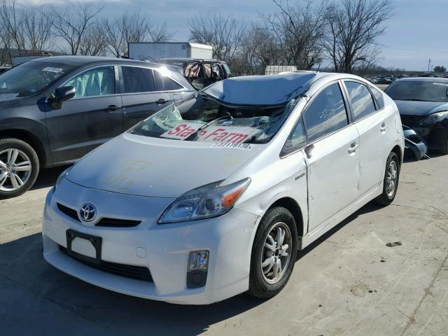 JTDKN3DU1A5226562 - 2010 TOYOTA PRIUS WHITE photo 2