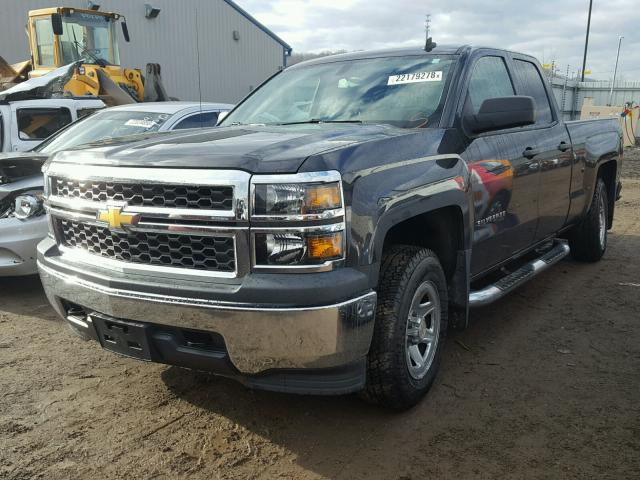 1GCVKPEC1EZ351711 - 2014 CHEVROLET SILVERADO CHARCOAL photo 2