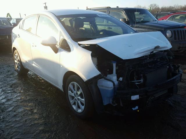 KNADN4A32D6236183 - 2013 KIA RIO EX WHITE photo 1