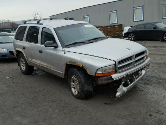 1B4HS48N02F147775 - 2002 DODGE DURANGO SL SILVER photo 1