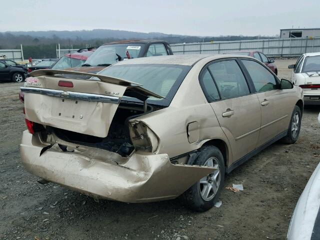 1G1ZT52825F262467 - 2005 CHEVROLET MALIBU LS GOLD photo 4