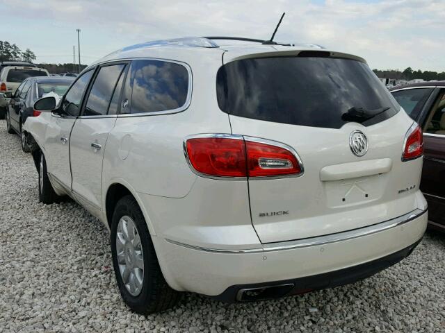 5GAKRCKD3FJ309322 - 2015 BUICK ENCLAVE WHITE photo 3