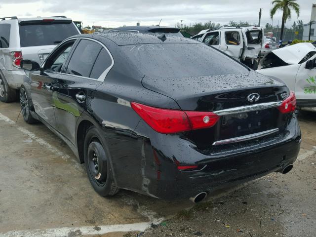 JN1BV7AP9FM357633 - 2015 INFINITI Q50 BASE BLACK photo 3