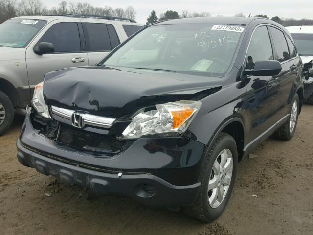 JHLRE48708C024488 - 2008 HONDA CR-V EXL BLACK photo 2