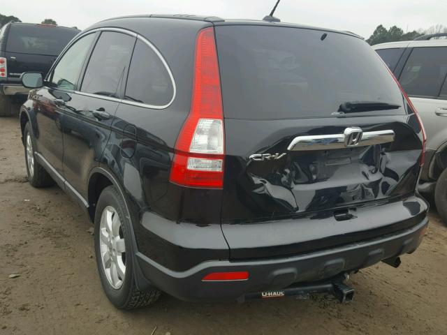 JHLRE48708C024488 - 2008 HONDA CR-V EXL BLACK photo 3