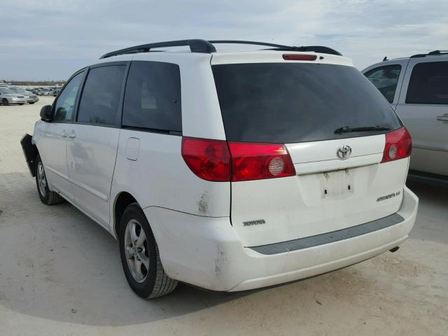 5TDZA23C96S570705 - 2006 TOYOTA SIENNA CE WHITE photo 3