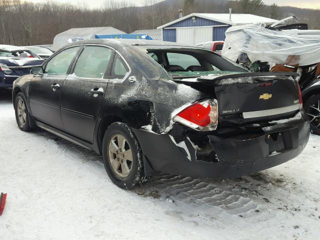 2G1WT57N891317633 - 2009 CHEVROLET IMPALA 1LT BLACK photo 3